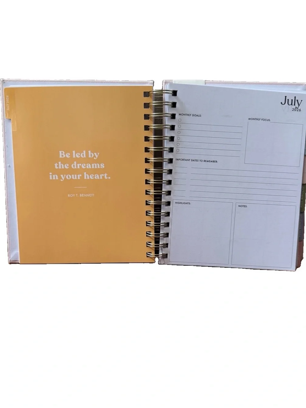 Eccolo Planner 2026- 2027 18-Month Weekly & Monthly Planner Hard Cover 8x7.5”
